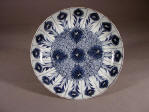 康熙 Large Kangxi Aster pattern plate