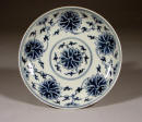 光緒 Guangxu blue & white lotus saucer