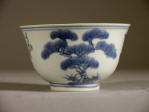 Guangxu Blue & White Three Friends of Winter Bowl