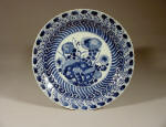 康熙 Kangxi Blue & White Aster & Chrysanthemum Plate