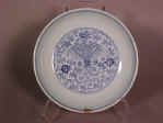 乾隆 A Blue and White Qianlong Phoenix Saucer