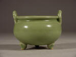 元代 Yuan Celadon Rope Handled Tripod Censer