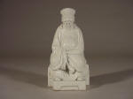 17th C Ming Dehua Seated Figure of Tudi (Protecting Spirit of Rural Places)