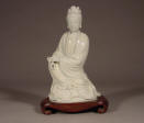 18th C Dehua Figure of a seated Guanyin