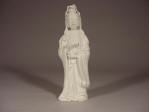 An 18th C figure of a standing Guanyin