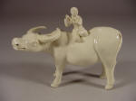 19th C Dehua Figure of a Boy on a Water Buffalo