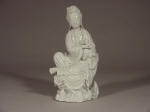 康熙 Kangxi Dehua Guanyin Seated On Rocky Outcropping