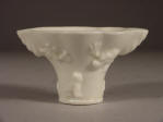 A Large 18th C Dehua Rhinoceros Horn Libation Cup