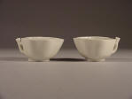 Pair of 17th C 康熙 Kangxi Dehua Lotus Leaf Cups