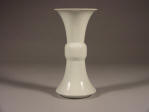 18th C Dehua Blanc de Chine Archaic Gu Form Vase