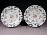 A Pair of Qianlong Famille Rose Meissen Style Plates