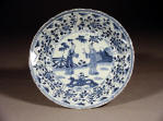 Kangxi Blue & White Export Long Eliza Plate