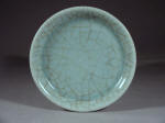 乾隆 Qianlong Guanyao saucer dish of gray-blue tone in the manner of the Southern Song