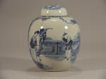 光緒 Guangxu Blue & White Figural Ginger Jar