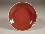 A fine mark & period small 乾隆 Qianlong copper red saucer