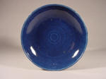 A 乾隆 Qianlong Blue Glazed Lotus Dish