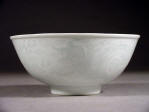 光緒 Guangxu mark & period Imperial white glazed bowl with engraved dragons