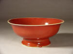 嘉慶 Jiaqing Large Jun Red Pedestal Bowl