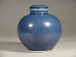 Kangxi covered jar with powder blue glaze