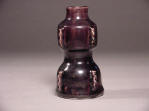 Ming Wanli period purple glazed flanged double gourd vase