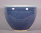 A Kangxi Powder Blue Glazed Cachepot